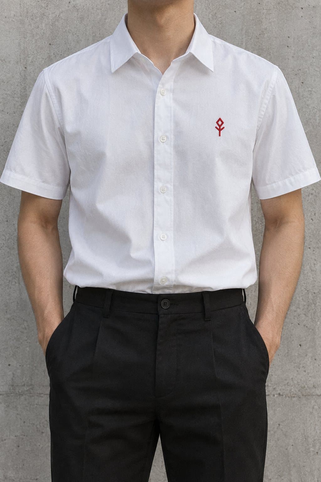 รับผลิตเสื้อเชิ้ต — แขนสั้น / แขนยาว · ปักอกซ้าย